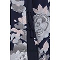 Dress abaya with Floral print- Navy Blue Dress abaya with Floral print- Navy Blue